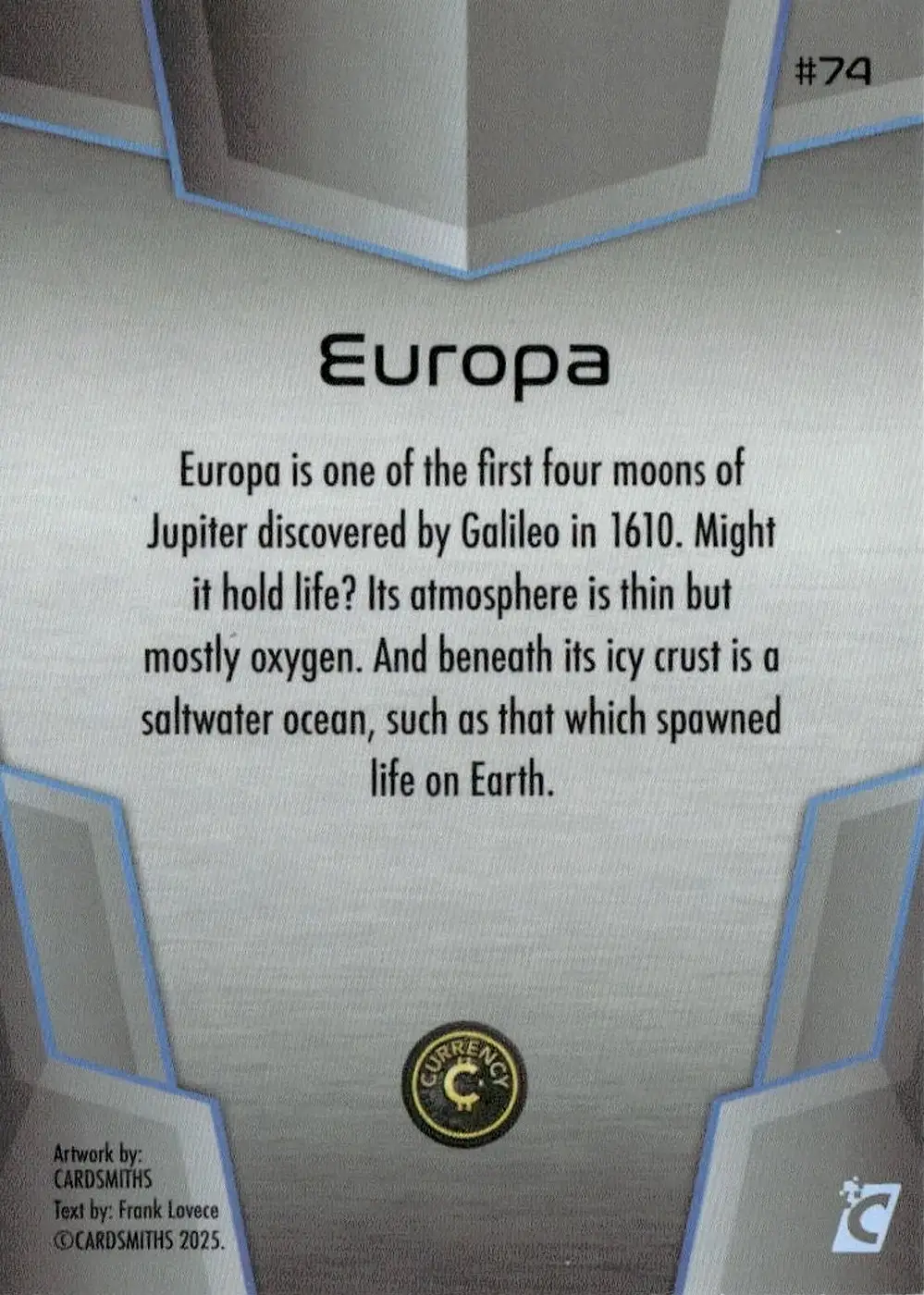 Europa (Base) card back