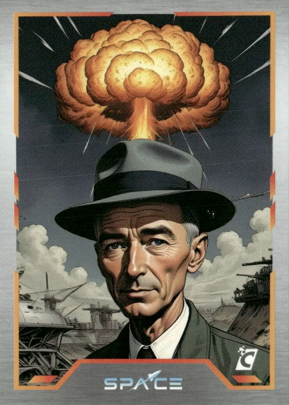 J Robert Oppenheimer card front