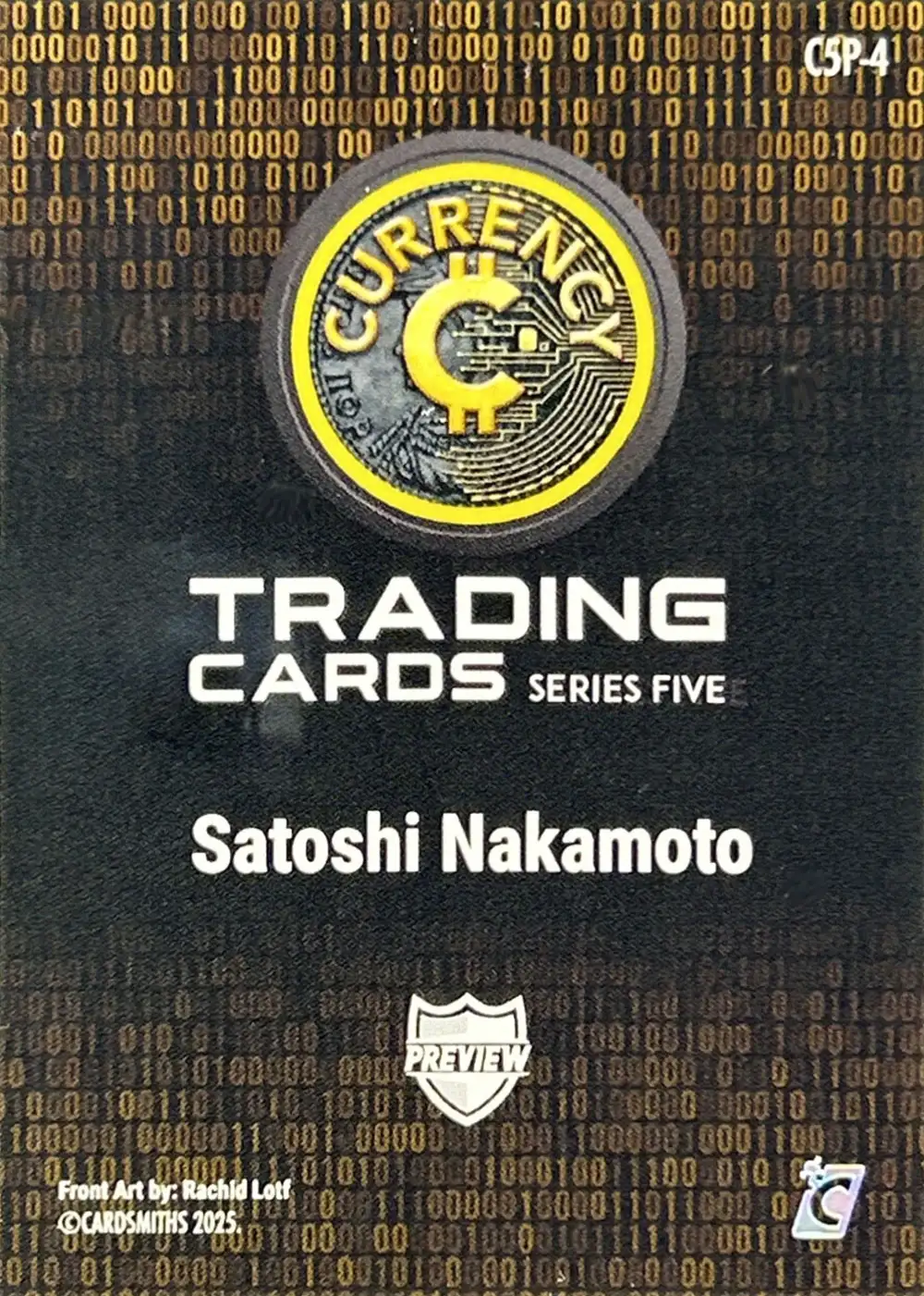 Satoshi Nakamoto (Currency Preview) card back