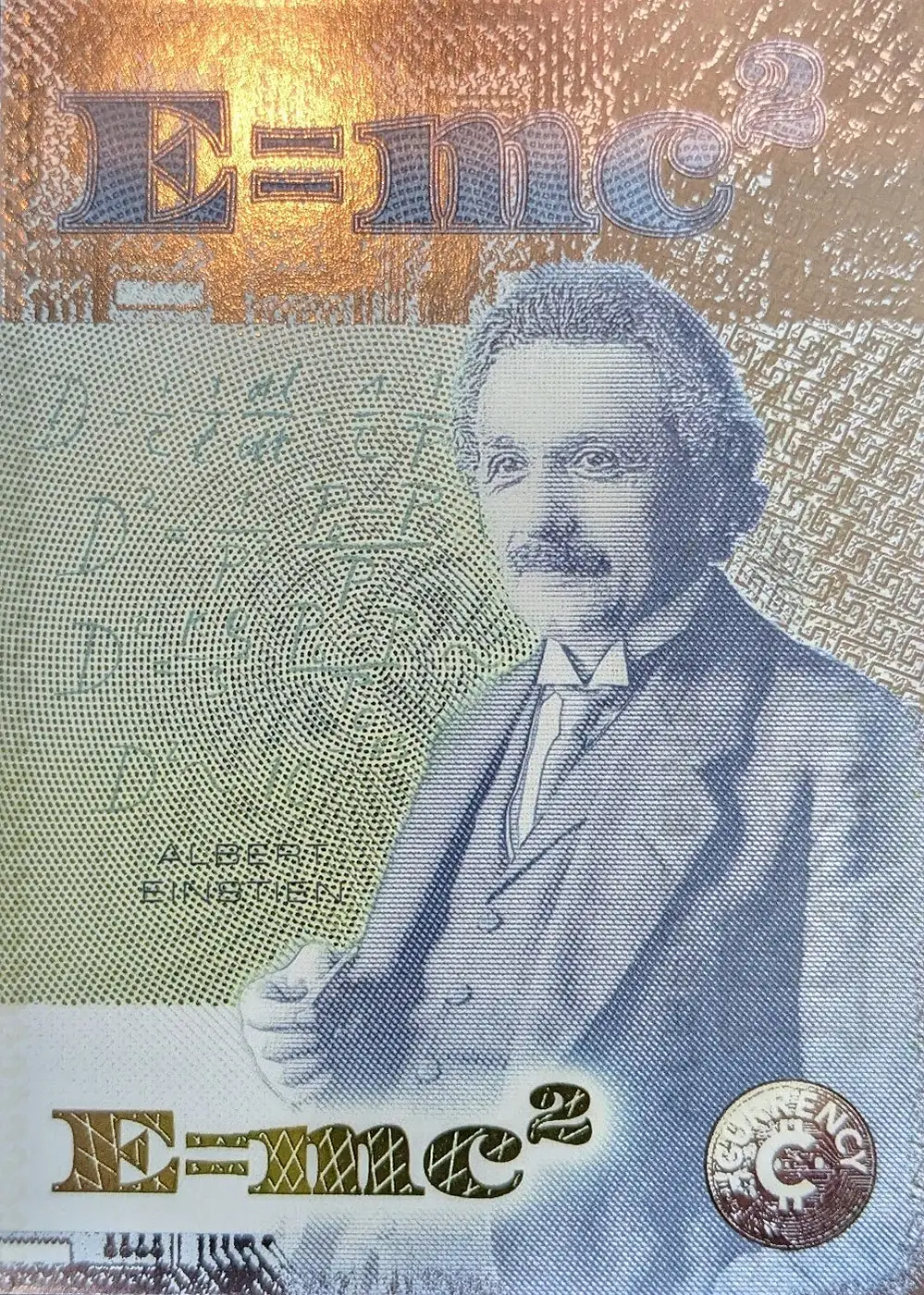 Albert Einstein card front