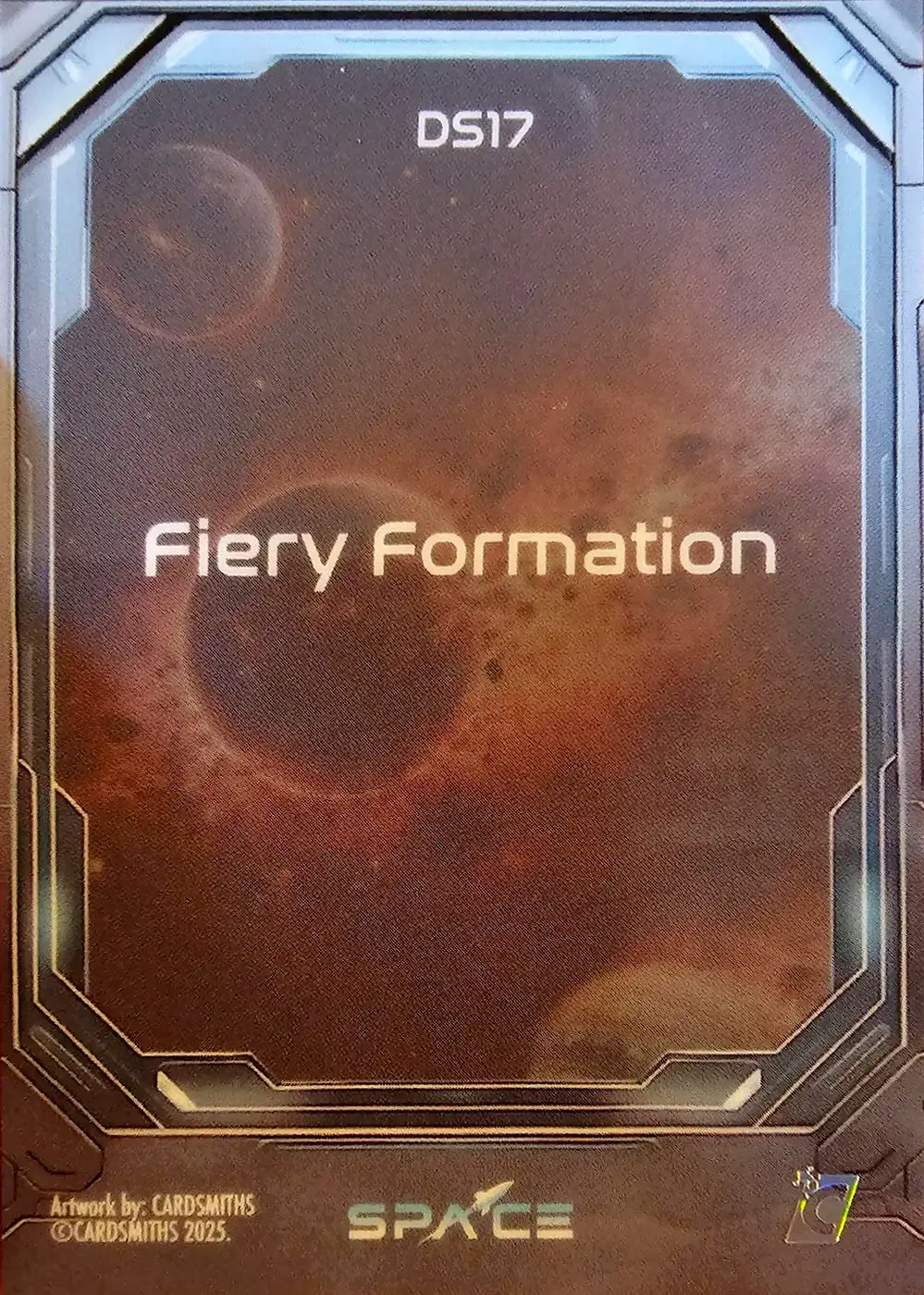 Fiery formation (Deep Space Refractor) card back