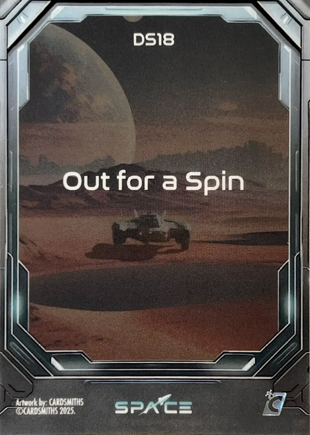 Out for a spin (Deep Space Refractor) card back