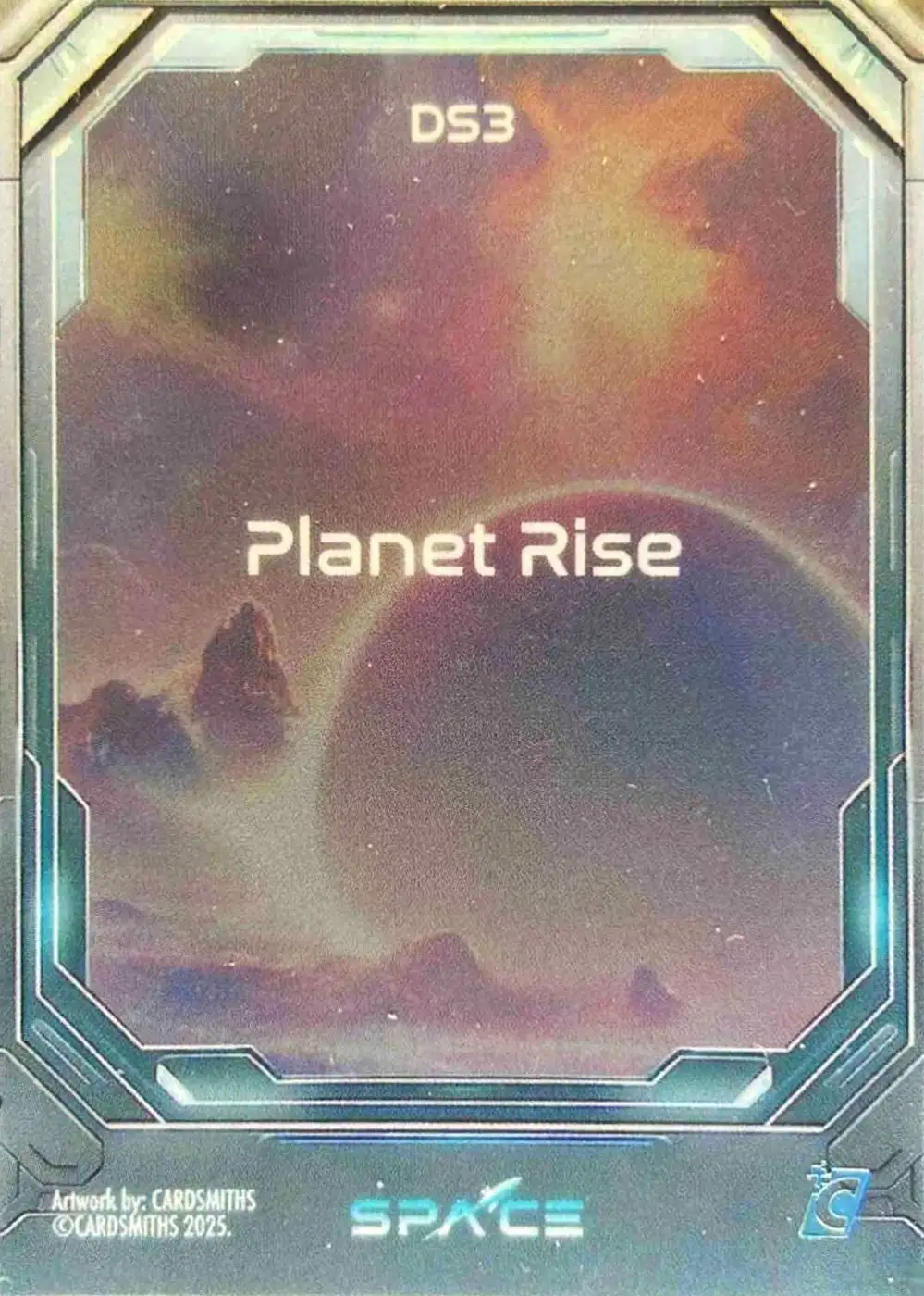 Planet Rise (Deep Space Refractor) card back