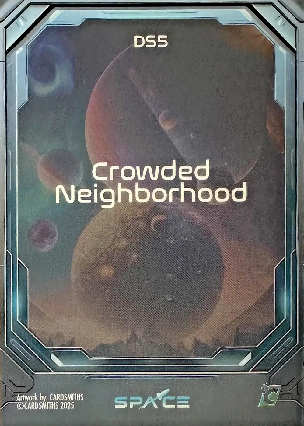 Crowded neighborhood (Deep Space Refractor) card back