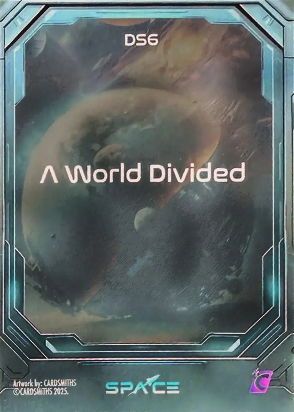 A world divided (Deep Space Refractor) card back