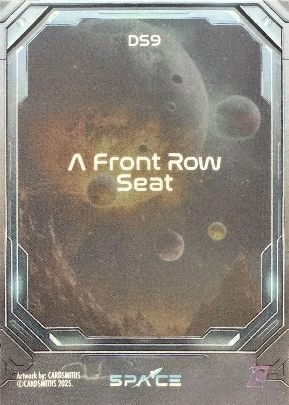 A front row seat (Deep Space Refractor) card back