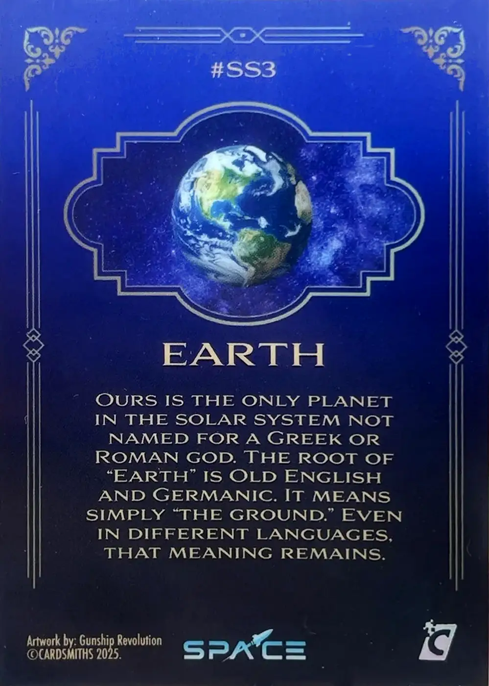 Earth (Solar System Refractor) card back