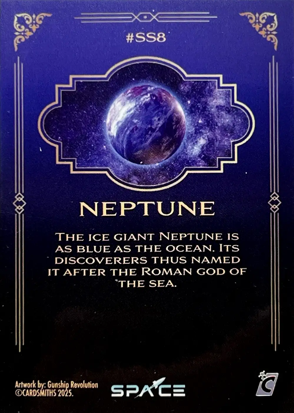 Neptune (Solar System Refractor) card back