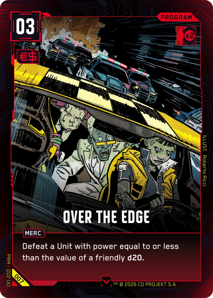 Over the Edge card front