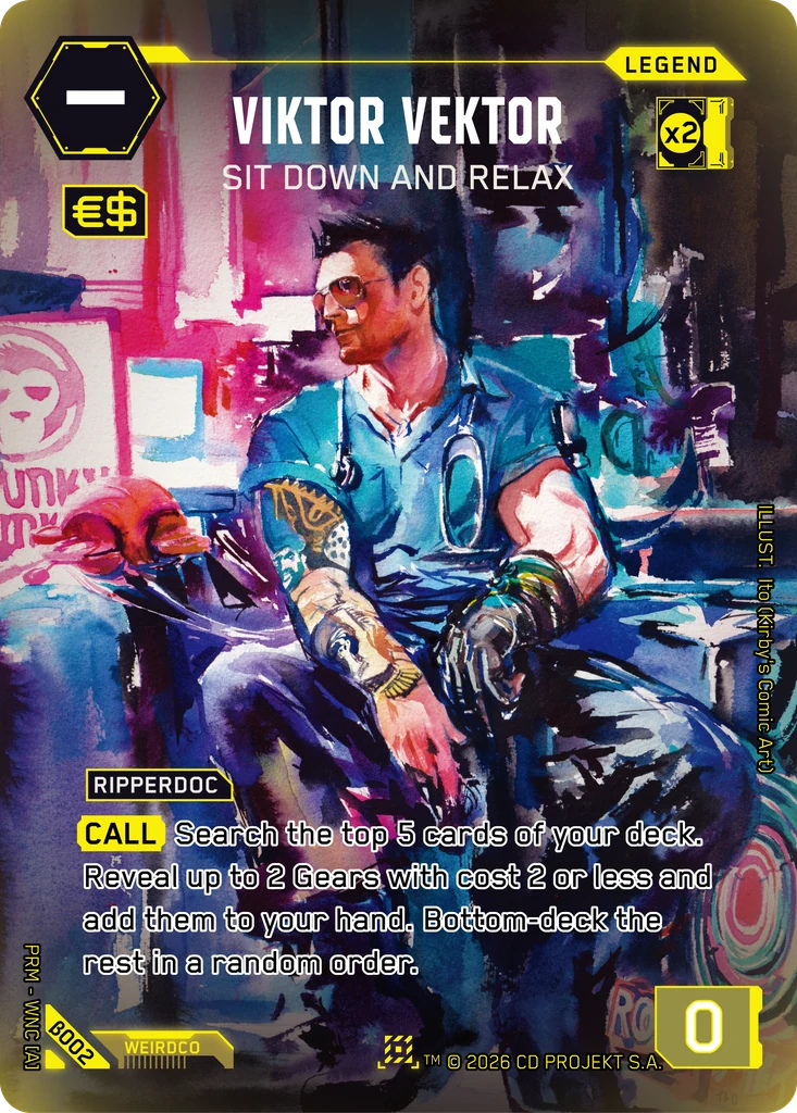 Viktor Vektor — Sit Down and Relax card front