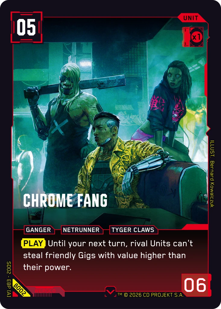 Chrome Fang card front