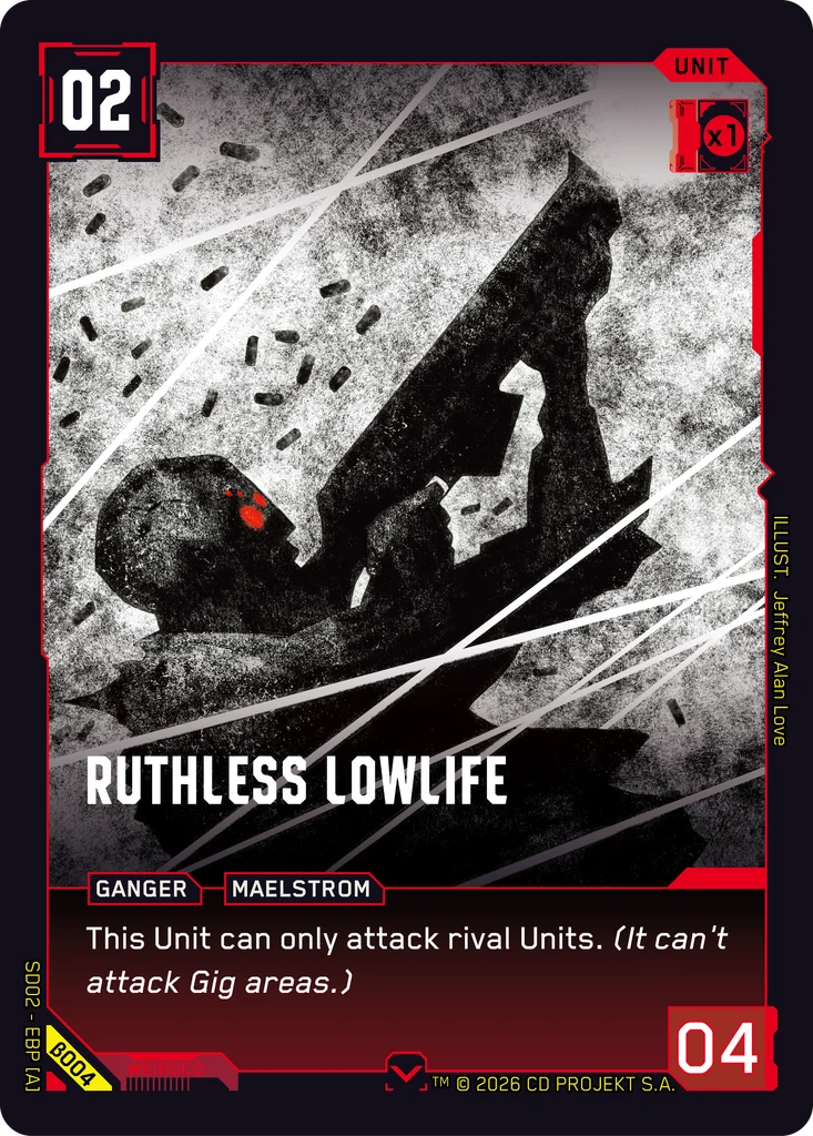 Ruthless Lowlife card front