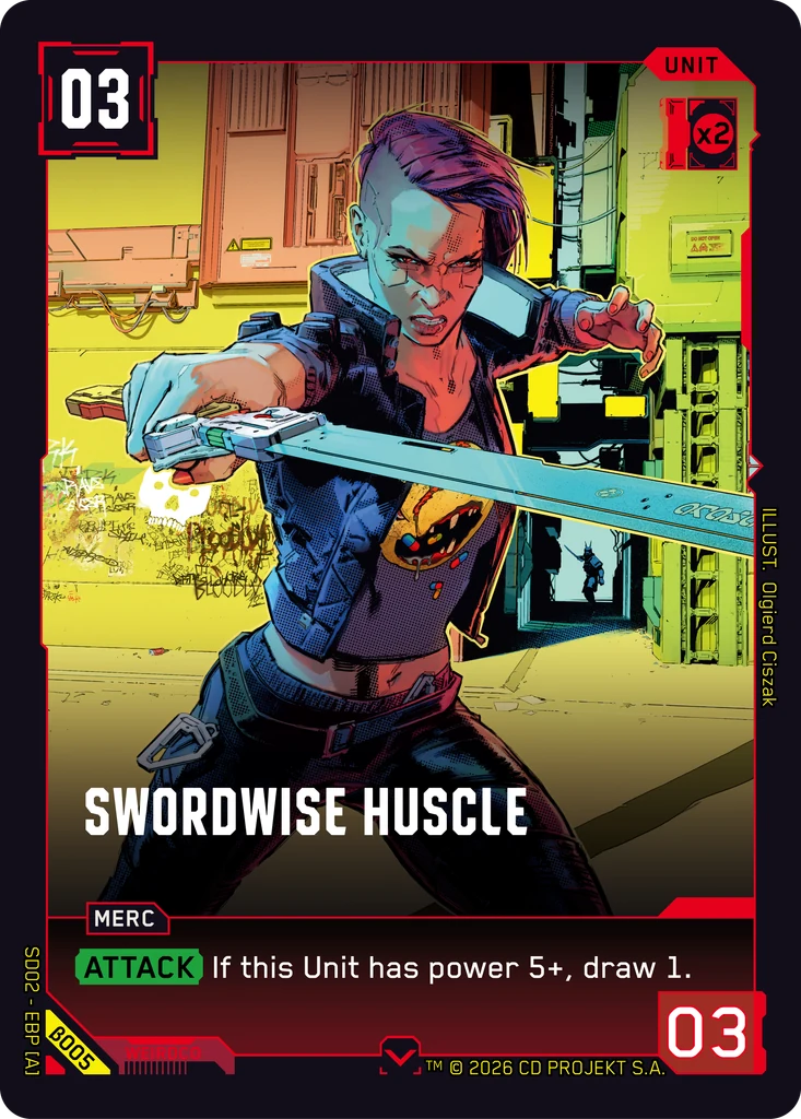 Swordwise Huscle card front