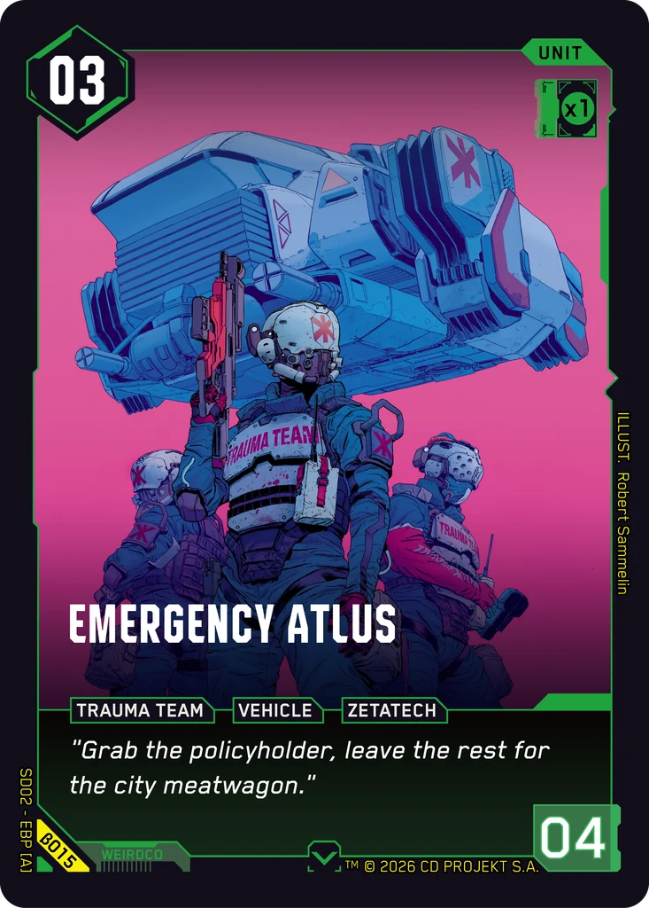 Emergency Atlus card front
