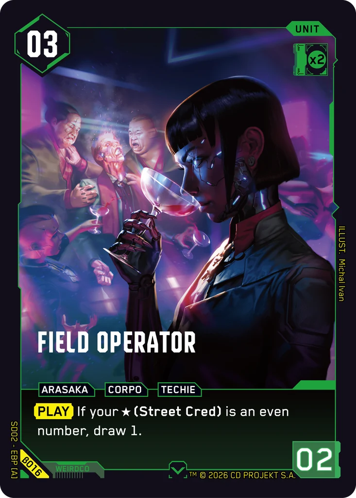 Field Operator card front