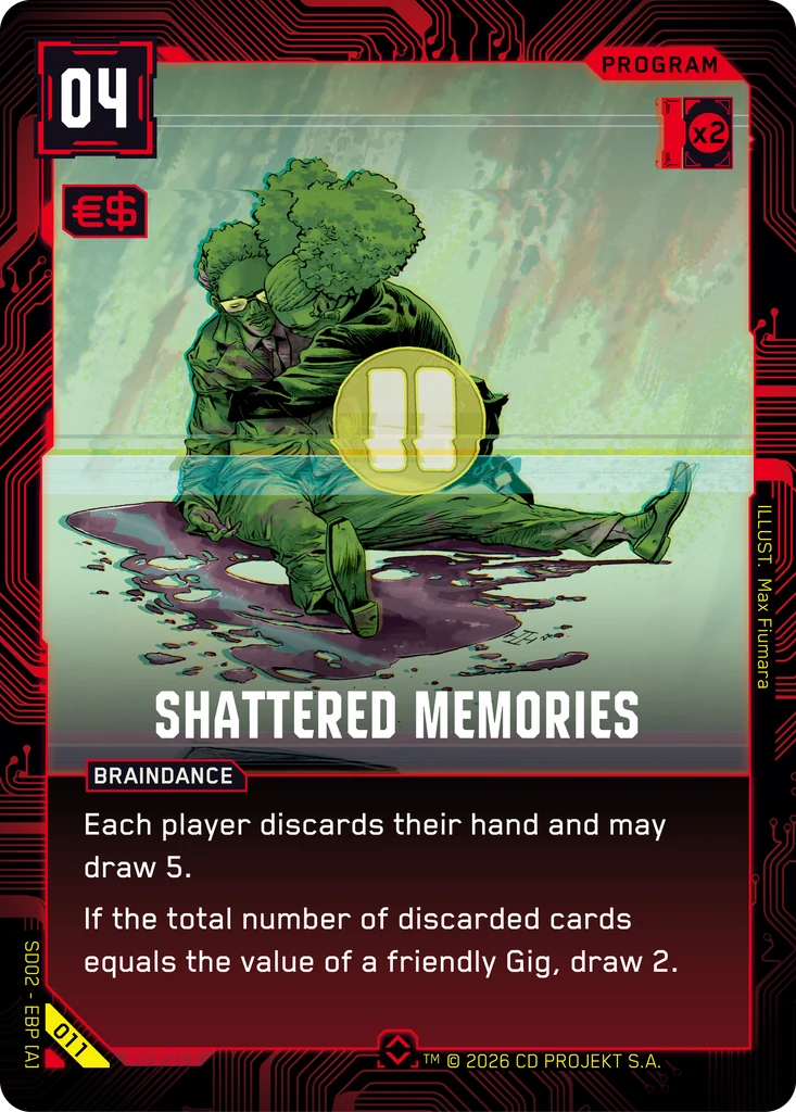 Shattered Memories card front