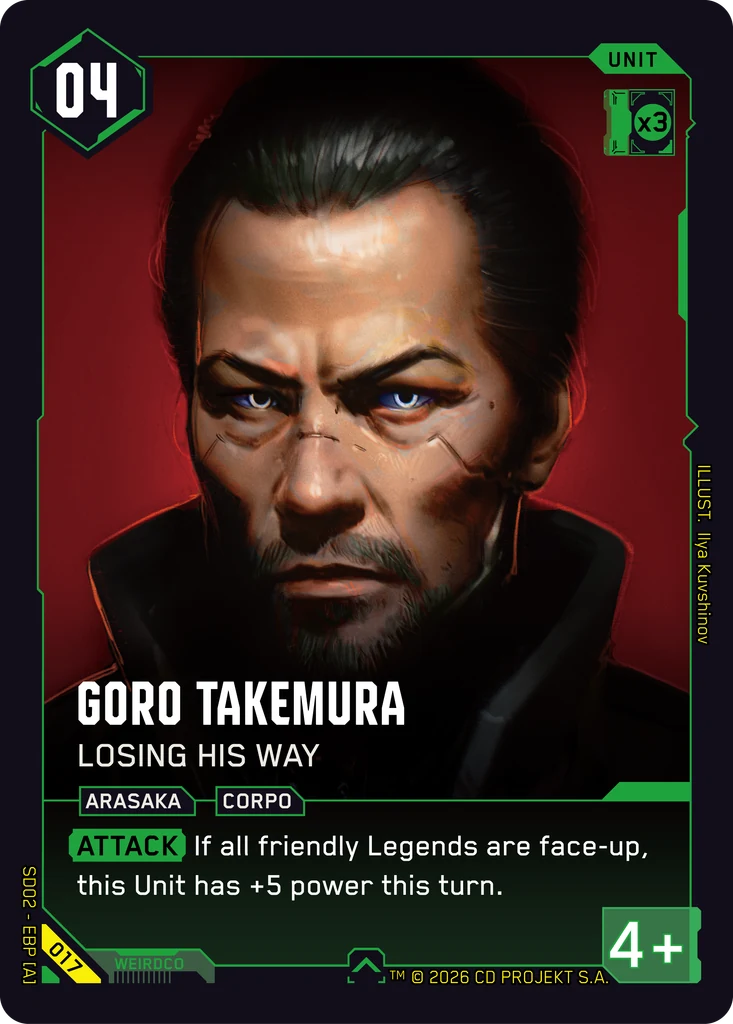 Goro Takemura — Losing His Way card front