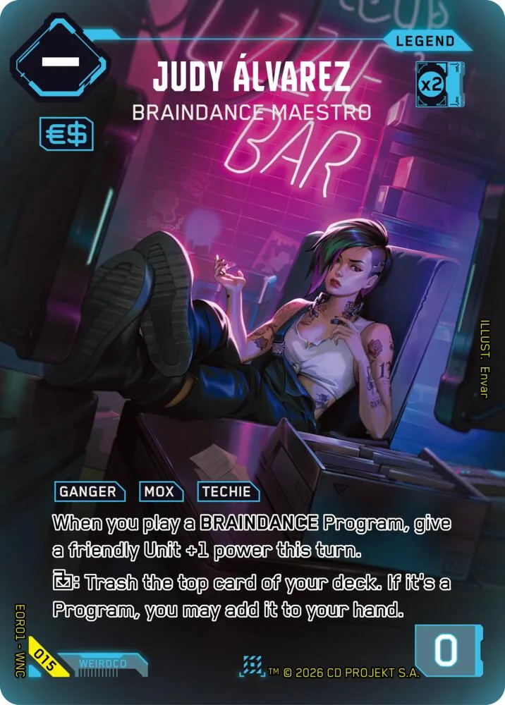 Judy Alvarez - Braindance Maestro card front