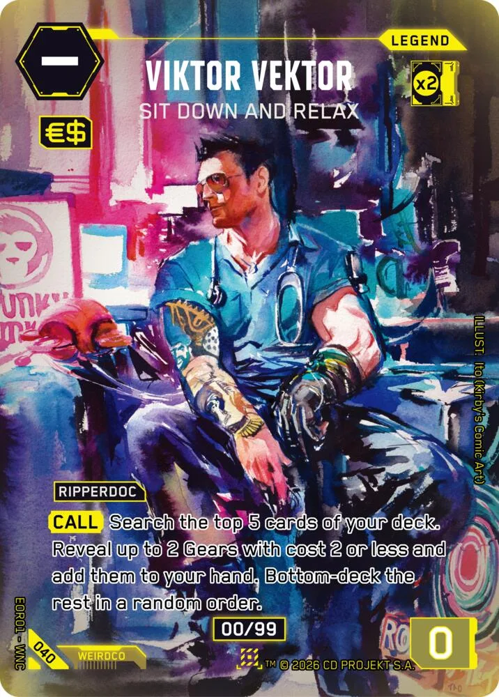 Viktor Vektor - Sit Down and Relax card front