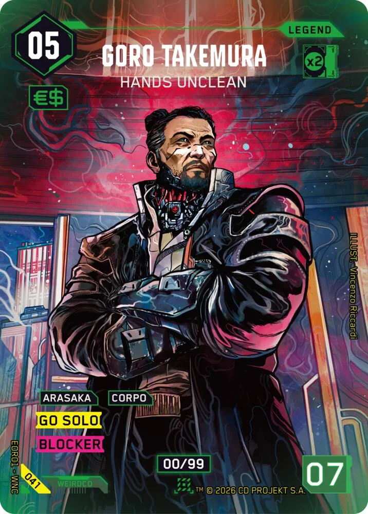 Goro Takemura - Hands Unclean card front