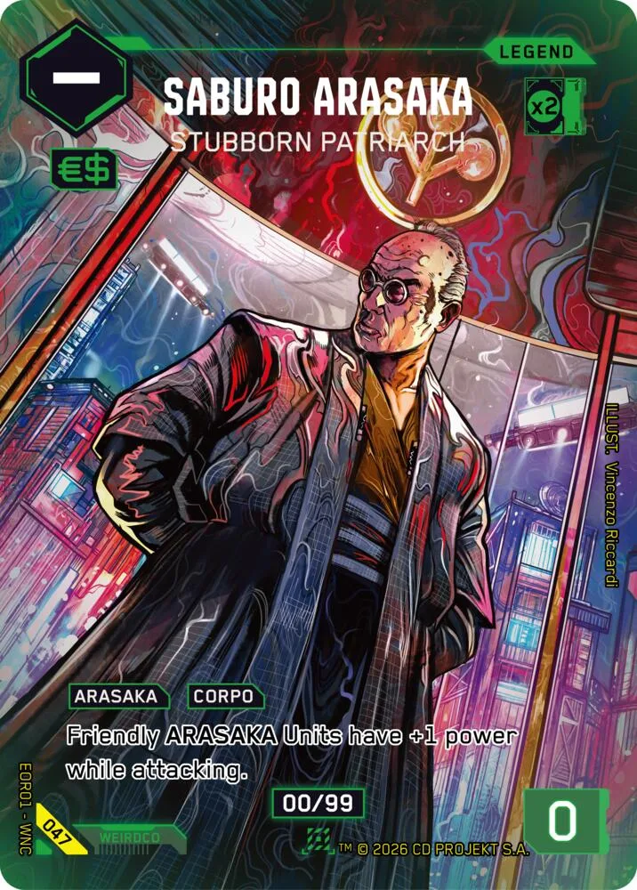 Saburo Arasaka - Stubborn Patriarch card front