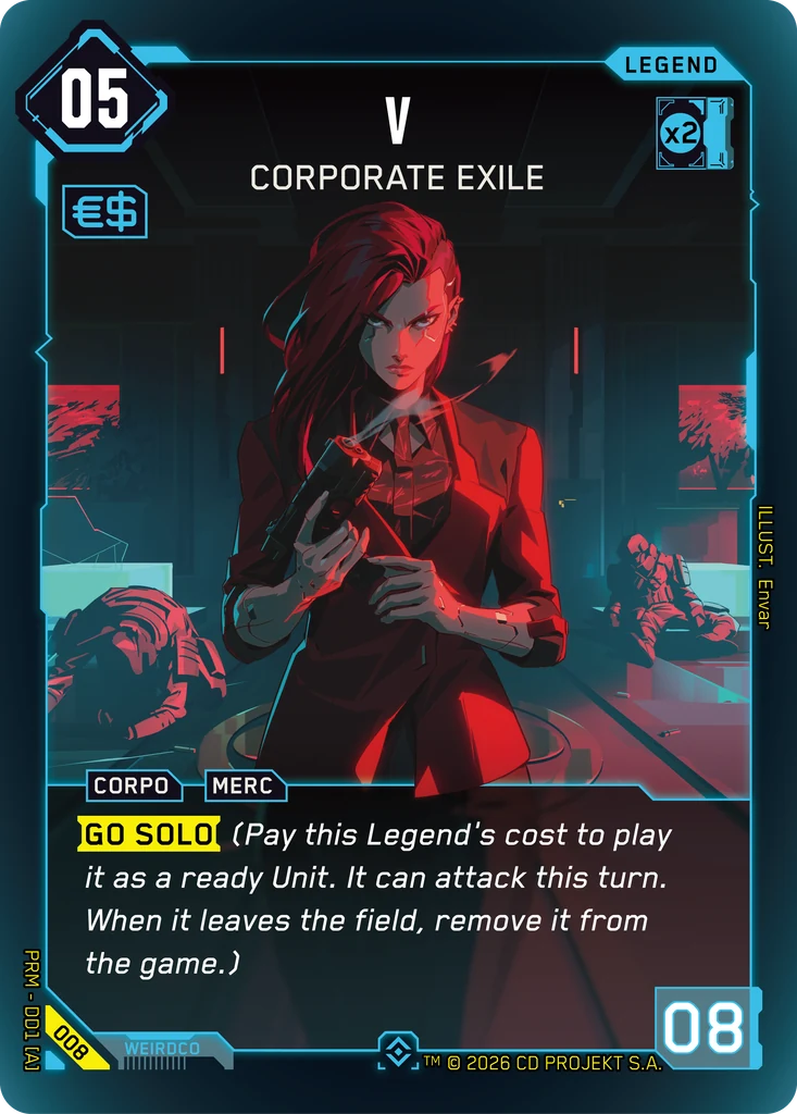 V — Corporate Exile card front