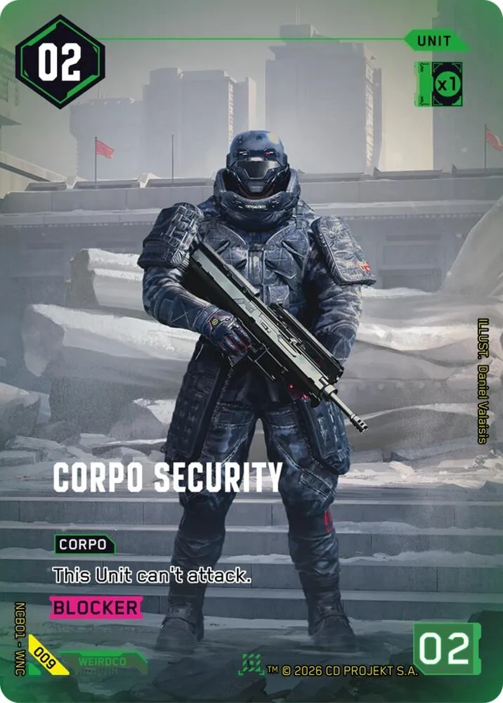 Corpo Security card front