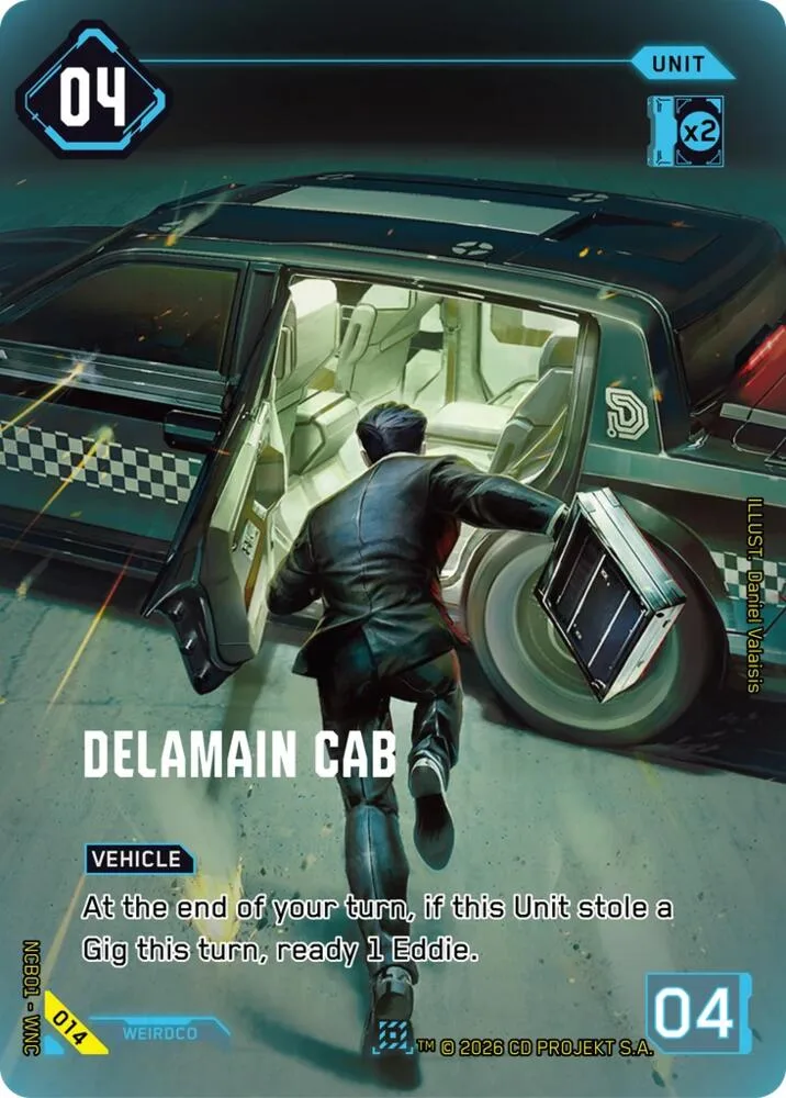 Delamain Cab card front