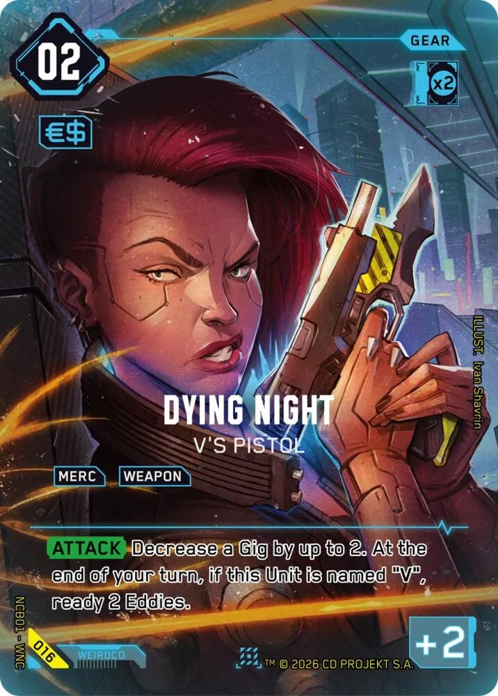 Dying Night - V's Pistol card front