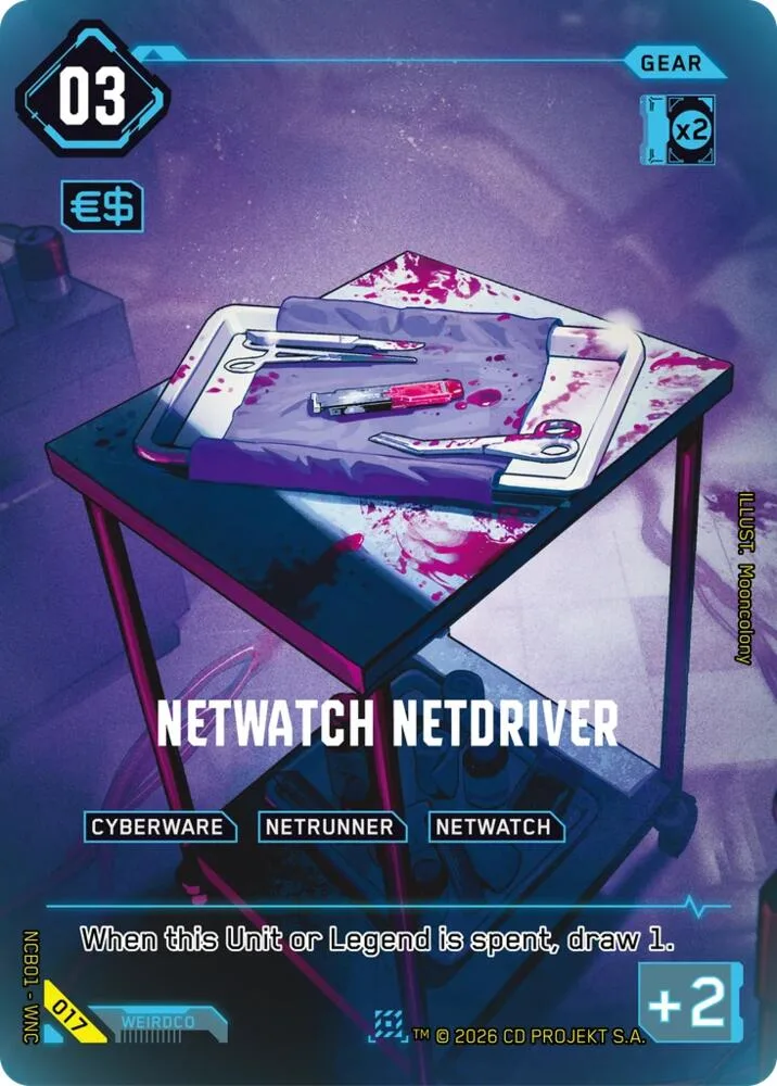 NetWatch Netdriver card front