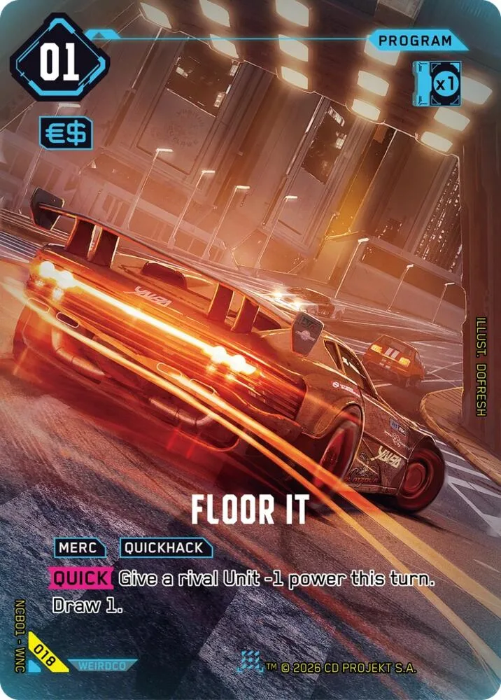 Floor It card front