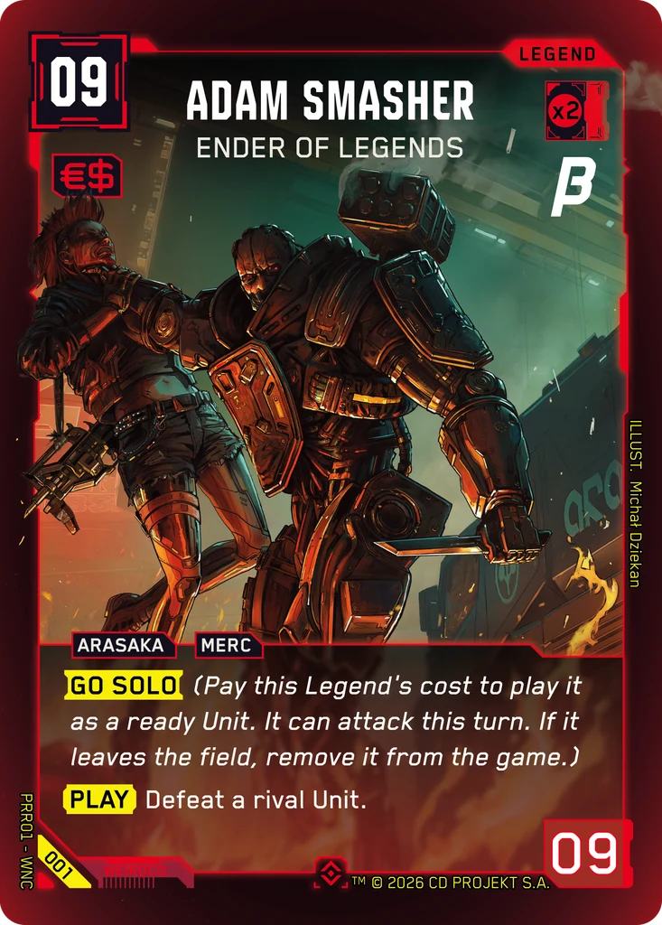 Adam Smasher — Ender of Legends card front