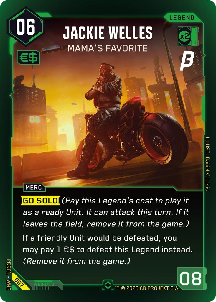 Jackie Welles — Mama's Favorite card front