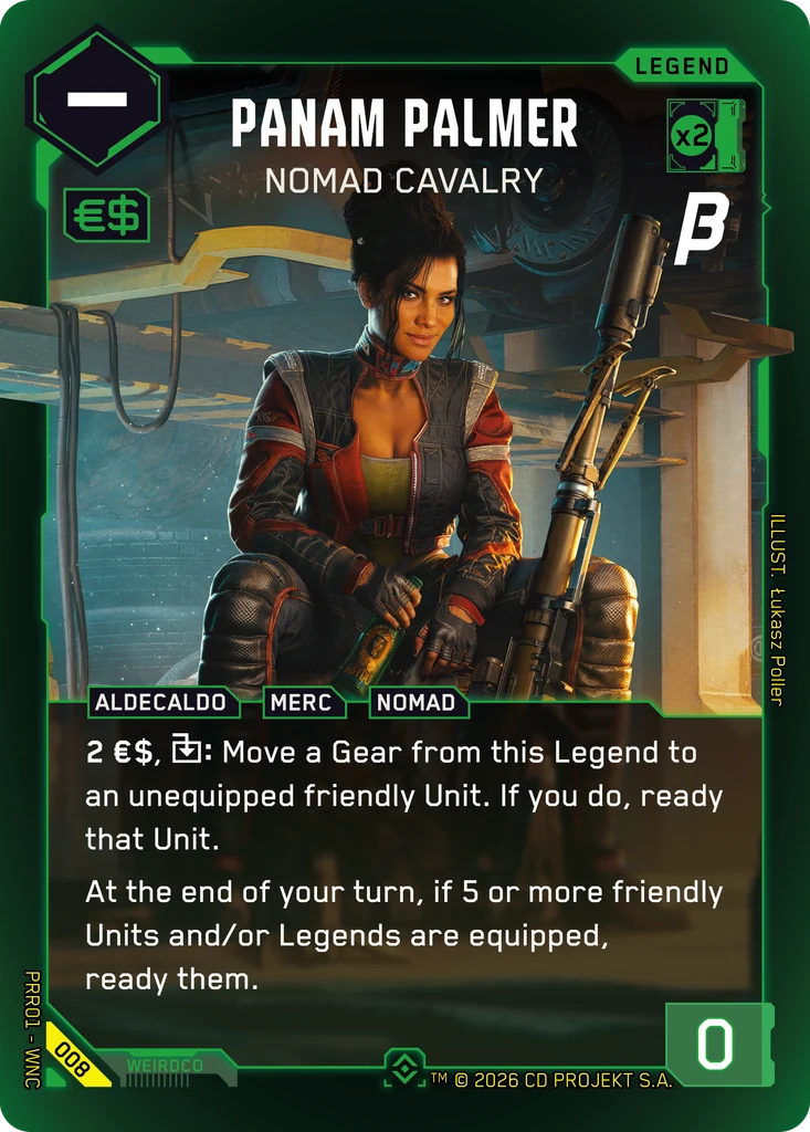 Panam Palmer — Nomad Cavalry card front