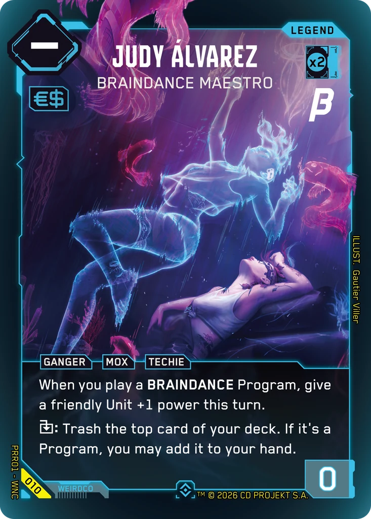 Judy Álvarez — Braindance Maestro card front