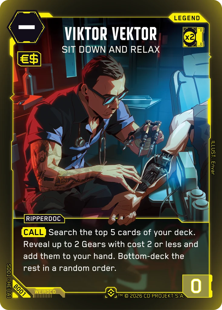 Viktor Vektor — Sit Down and Relax card front