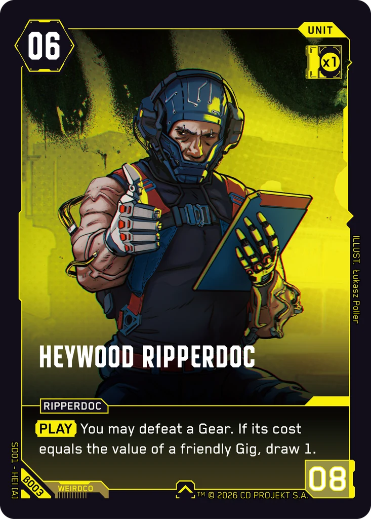 Heywood Ripperdoc card front