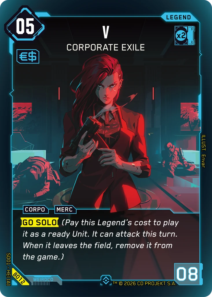 V — Corporate Exile card front