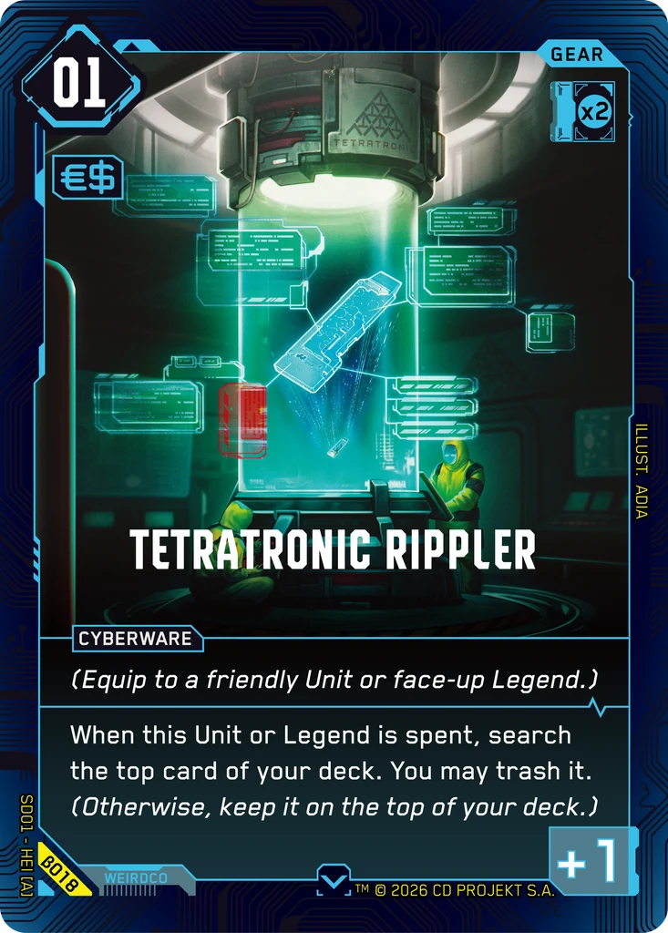 Tetratronic Rippler card front