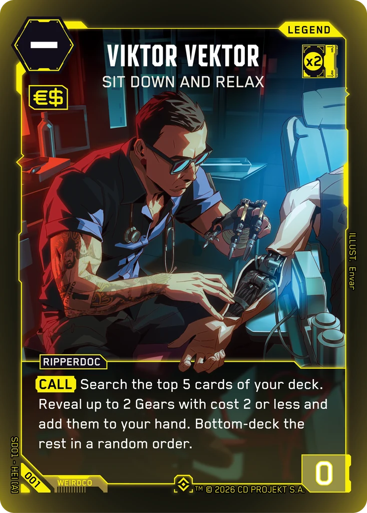 Viktor Vektor — Sit Down and Relax card front