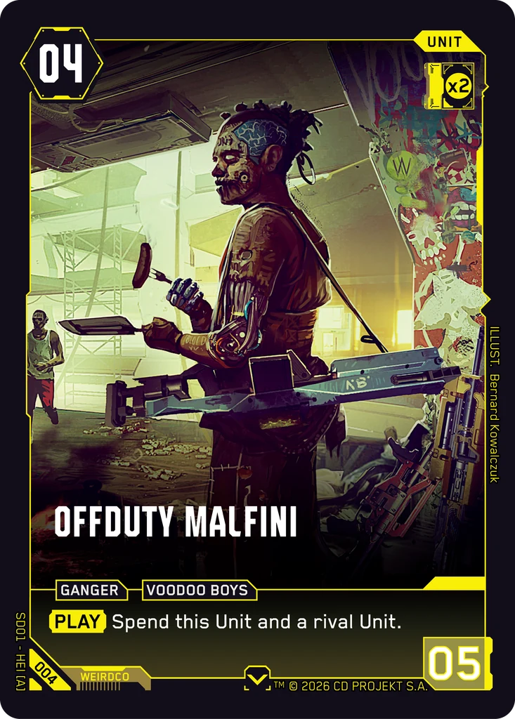 Offduty Malfini card front