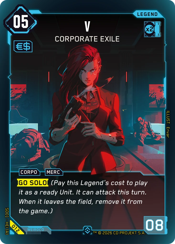 V — Corporate Exile card front