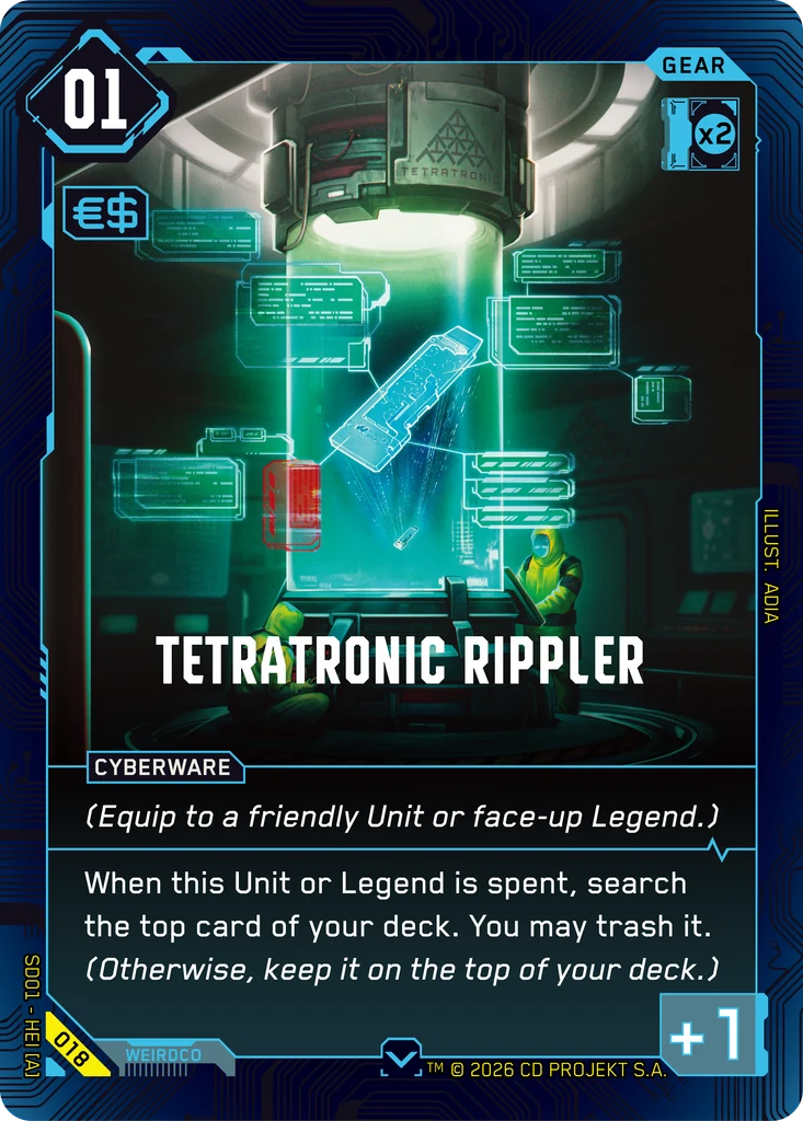 Tetratronic Rippler card front
