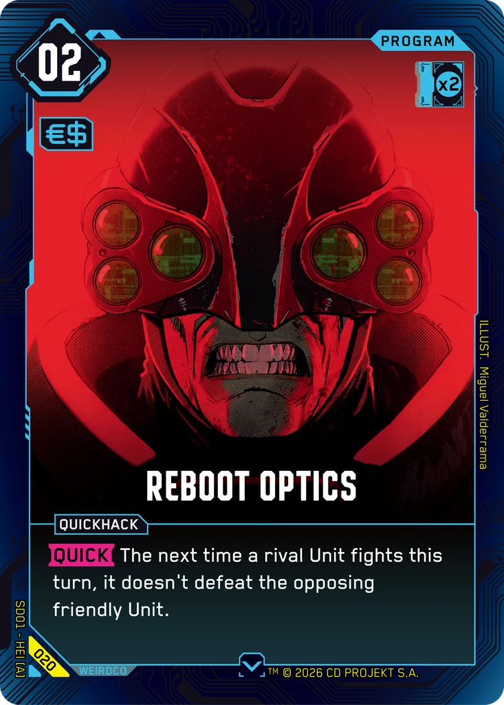 Reboot Optics card front