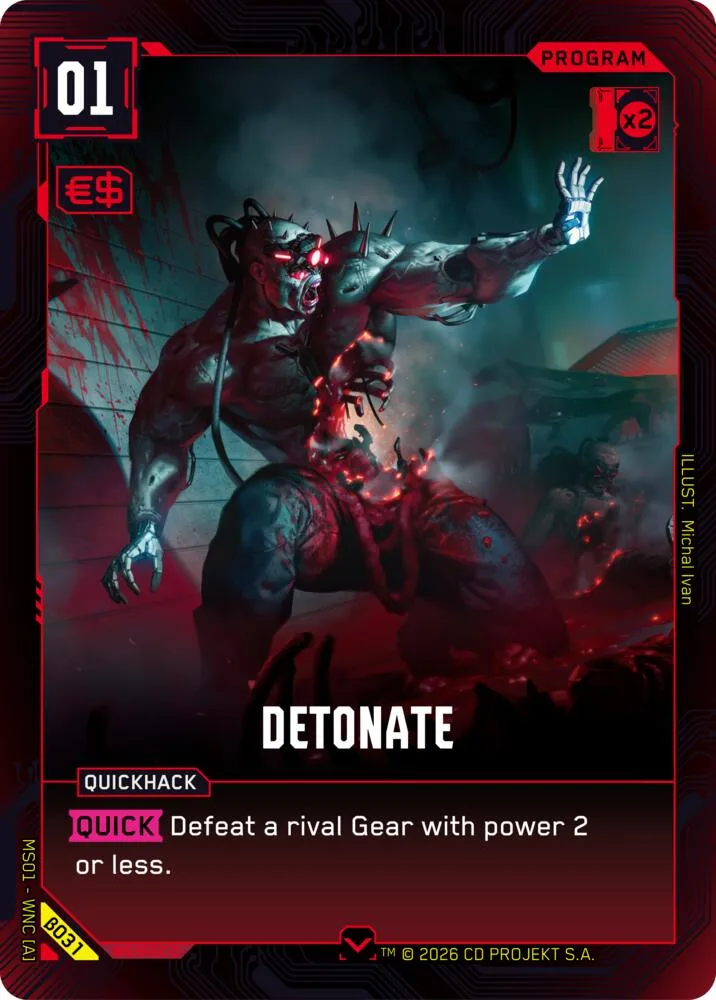 Detonate card front