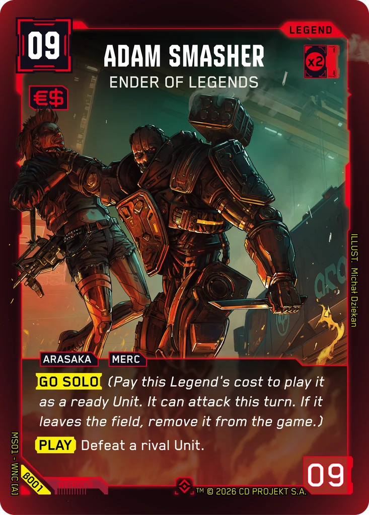 Adam Smasher — Ender of Legends card front