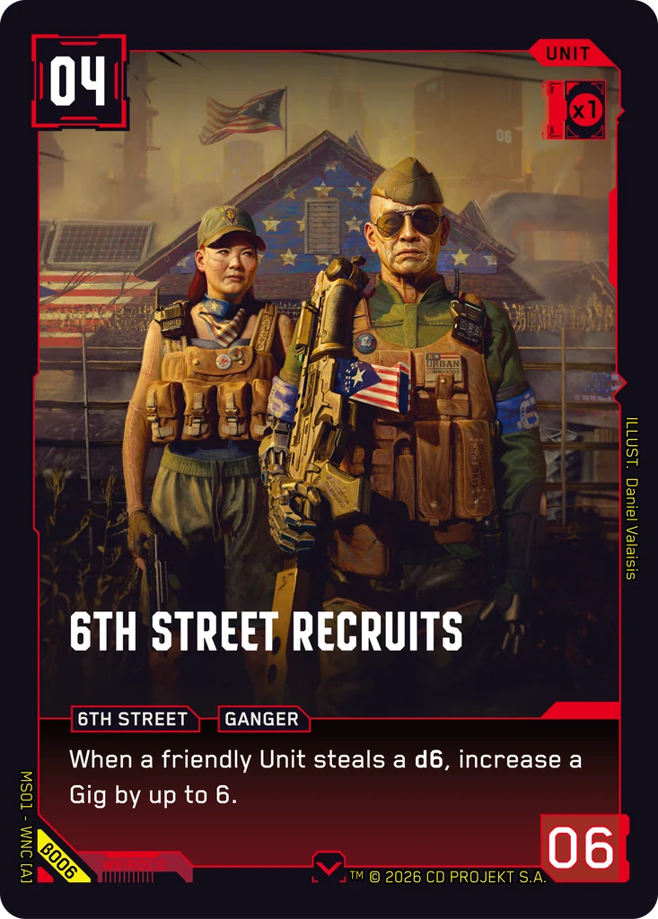 6th Street Recruits card front