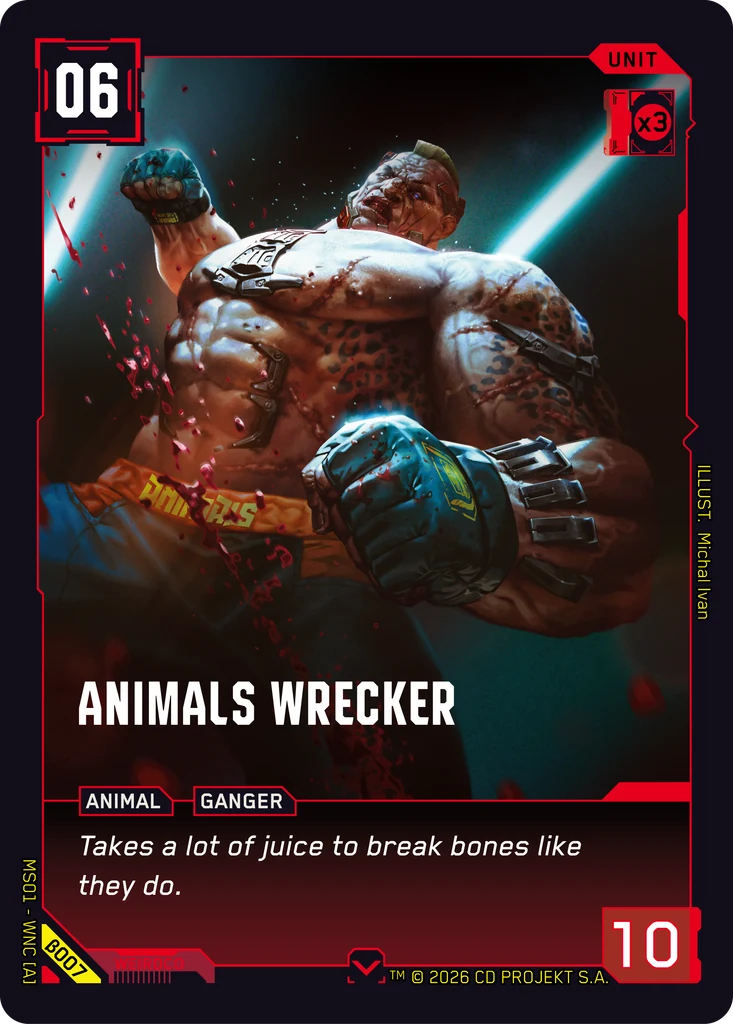Animals Wrecker card front