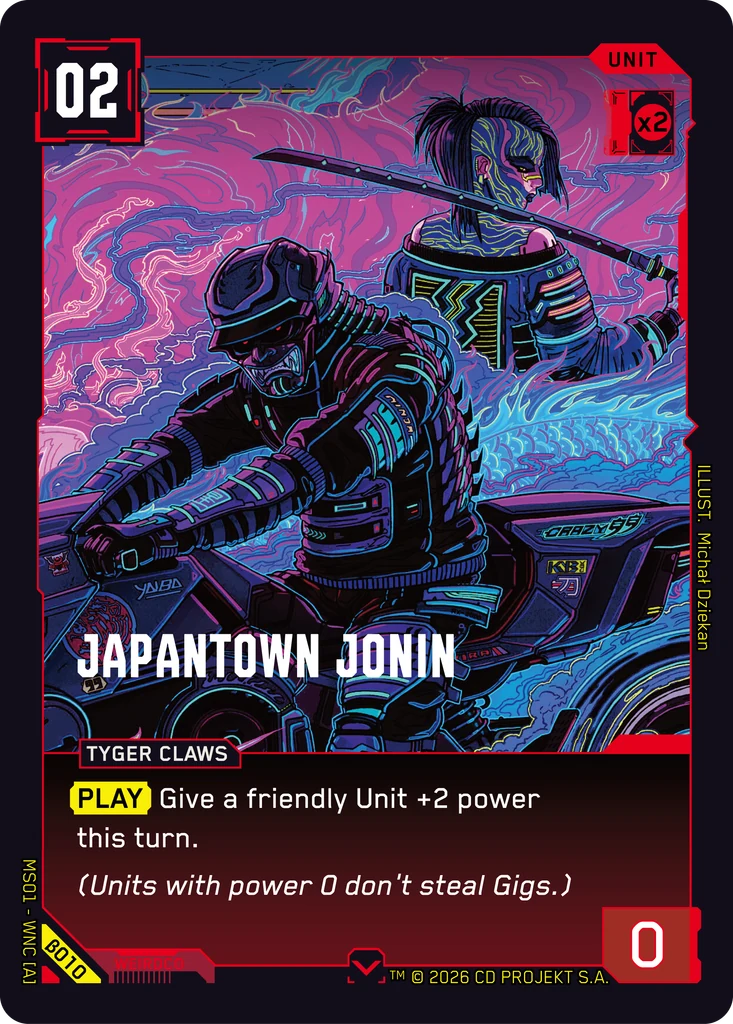 Japantown Jonin card front
