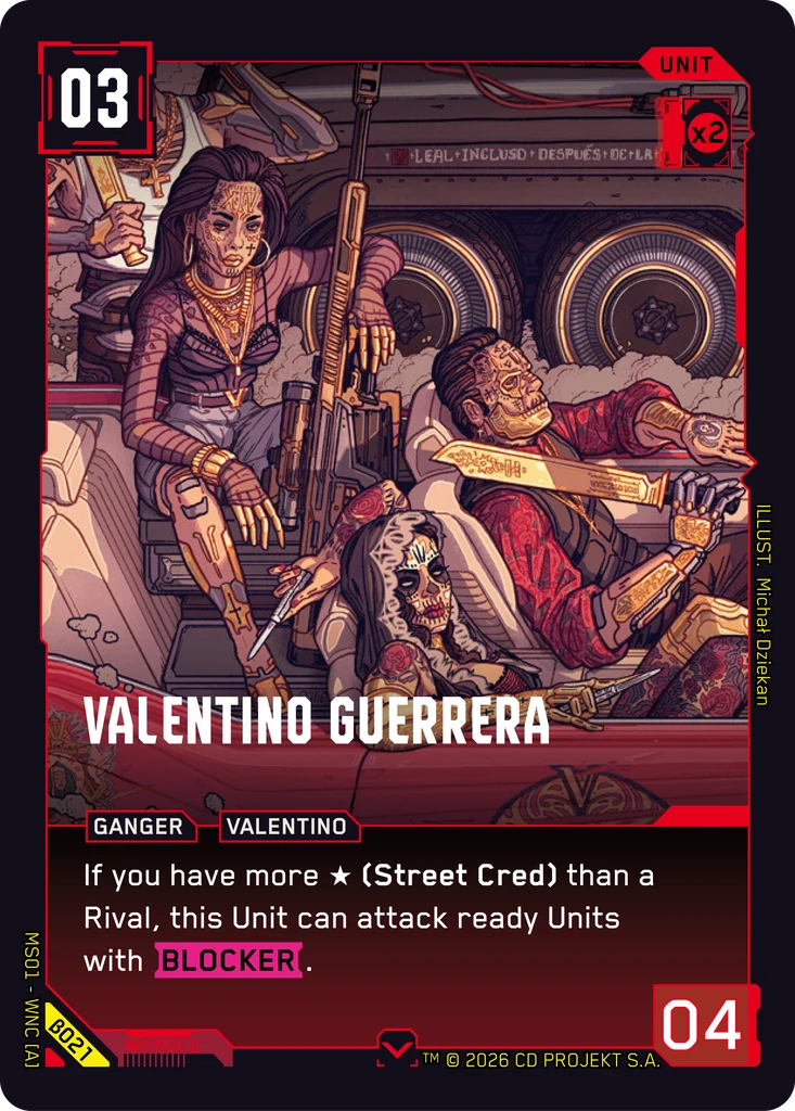 Valentino Guerrera card front